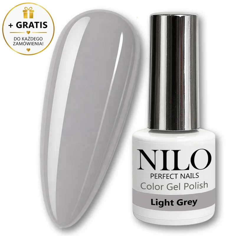 Lakier Hybrydowy Light Grey - NILO no.43